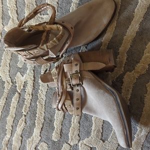 Size 9 taupe sexy booties